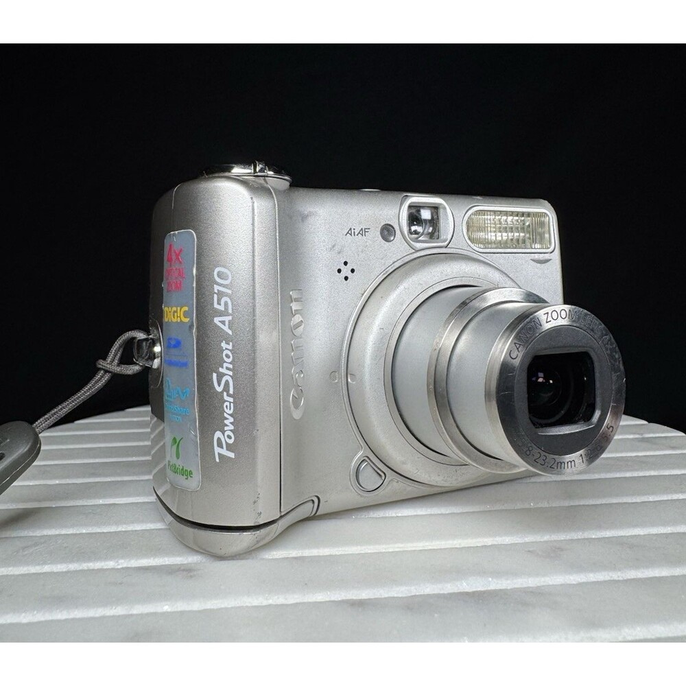 Canon Powershot A510 Digital Camera - 3.2MP, 4x Opt Zoom, Works/Tested VTG - Picture 2 of 10